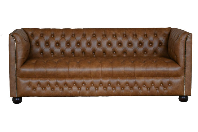 Eigentijdse Melody 3-zits bank in vintage leer koop je bij Delta Chesterfield √ Hoogwaardige kwaliteit √ Tot 10 jaar garantie √ Kies zelf de maat
