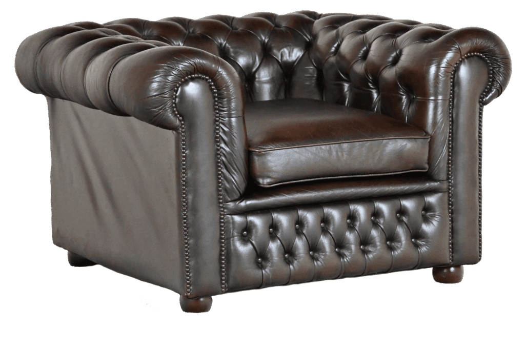 Lowback fauteuil chesterfield gebruikt #224346