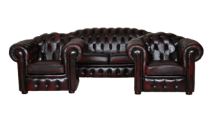 3+1+1 Chesterfield Highlander in ant. Red