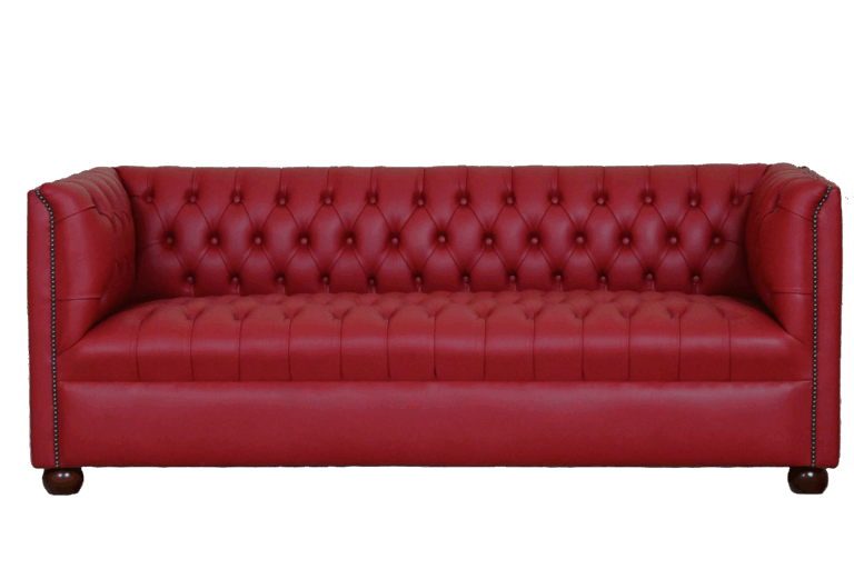 Eigentijdse Melody 3-zits bank in effen leer koop je bij Delta Chesterfield √ Hoogwaardige kwaliteit √ Tot 10 jaar garantie √ Kies zelf de maat