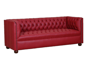 Eigentijdse Melody 3-zits bank in effen leer koop je bij Delta Chesterfield √ Hoogwaardige kwaliteit √ Tot 10 jaar garantie √ Kies zelf de maat