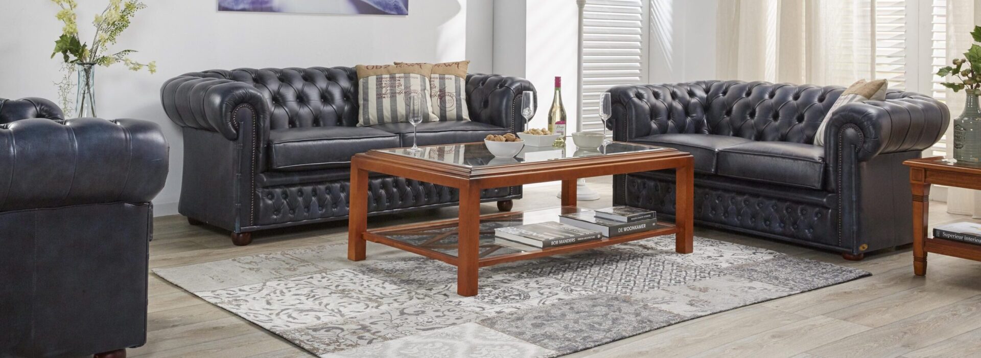 Traditionele Engelse Chesterfield banken